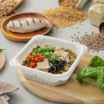 푸드씽크 지중해품은 곡물도시락 웜그래인샐러드 바질앤그레인 곡물도시락 : 주식회사 밸런스트리