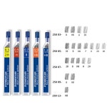 DS CQ 250 0MM 초미세 펜슬 기계식 블루 2B 2H 리드 블랙 레드 5MM 리필 0.5mm 2B 1 : 메카픽스