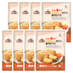 CJ 튼튼스쿨 오브닝더바삭 초당옥수수콘치즈 블럭돈카츠 1Kg x 8개 : 에스플러스마켓