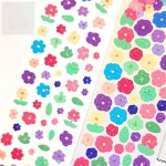 호호가게 플라워 씰스티커 다이어리꾸미기 달페이퍼 : 호호네가게