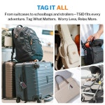 스마트 분실물 수하물 태그, 글로벌 추적 수하물, PK) 보초 4 기반 (블랙 가방, DS-9R 등 시스템 위조하기 여행 ID Whit 2 Pk Small : 옥지다