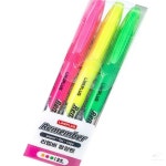 라인플러스 리멤버 형광펜 3색 세트 문방구 학습 노트 기록 오피스 : 두번째 겸스토어