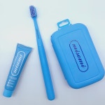 [특별행사] 미소미 휴대용 포켓트립 칫솔 치약 여행용 블루/핑크 미세모칫솔 본품 리필용 각 2개 : MISOMI