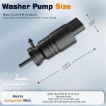BMW E46/E39/E36 328i 325i M3 X5 Z4 +1x2M 호스 & 11 커넥터용 릴주스 윈드실드 워셔 펌프 | OEM 67128362154 67128377612... 