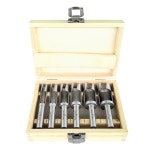 산업용 H7693 - 딥 플러그 커터 6개. 보관용 나무 상자가 있는 목공용 세트 : nowssom