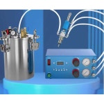 실리콘 디스펜서 정밀 에폭시 1L 액체 자동 분배기 정량 2L 용기+분배기+21밸브+튜빙 : 프레젠포미