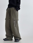 카고 빅사이즈 오버핏 주머니 스웨트 팬츠 바지 : 맨즈컬러