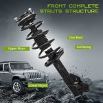 2012-2015 시빅과 호환되는 오토사버88 프론트 컴플리트 스트럿 및 리어 쇼크 어셈블리 06-11 front&rear : 부광MNC