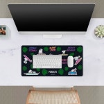 케이스 디자인 공식 라이선스 하 디스코 그래픽 23 62 x 11 81 0 12 인치(600 300 mm) L 게이밍 오 데스크 PC 키보드 마우스 매트 패드... 