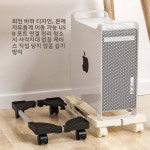 액세서리 바퀴 PC 베이스 포함 주최자 랙 스탠드 스토리지 케이스 컴퓨터 개폐식 데스크탑 간단한 이동식 홈 데스크 : 코알라둘