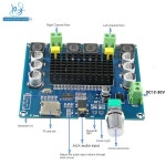 TDA7498 디지털 블루투스 전력 보드 100W 초장거리 지원 AUX 온보드 전위차계 12 30V : 핸디팡팡