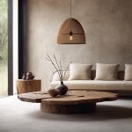 round coffee table medieval retro style old wood short coffee table simple modern coffee table atmos : DIEU종합쇼핑몰십일