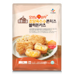 CJ 튼튼스쿨 오브닝더바삭 초당옥수수콘치즈 블럭돈카츠 1Kg x 2개 : 에스플러스마켓