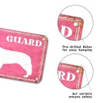 근무 중인 미건 주의 경비견 금속 표지판 스위스 셰퍼드 빈티지 알루미늄 벽 예술 장식 펍 다이너 카페 포스터 홈 바 클럽 가든 농장 차고 3 x12... 