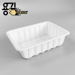 일회용 실링용기 23186 SW84호 화이트 블랙 배달 포장 용기 위생포장 고강도 PP (500개) : 한국용기산업