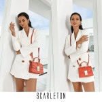탑 핸들 사첼 핸드백 H2077 Off White B - S Small : 리치상점몰