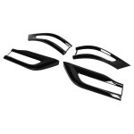 지프 그랜드 체로키 2014-2020용 글로스 블랙 테일 라이트 커버 트림 교체품 4개 : 나인틴코퍼레이션