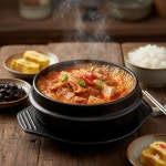한식대가가 만든 돼지고기 듬뿍 묵은지김치찌개 : 다온정가