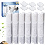 DownyPaws 반려동물 무선 고양이 분수 84oz/2 5L와 호환되는 Cunina 6팩 교체 필터, 및 개 물 DPWFP6 6 필터 프리필터 : 톰앗호몰