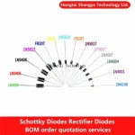 쇼트키 다이오드 정류기 1N4148, 1N4007, 1N5819, DO-41, DO-27, 50 개 : 글로벌넷 무역