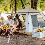 리빙쉘텐트 원터치 그늘막 거실형 캠핑 장박 쉘터 동계 1 미디움 사이즈 라운드 카키 : 라운지 파이브