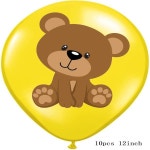 12 인치 테드 귀여운 생일 파티 풍선 테디드 베어 풍선 어린이 장난감 장식 소년 소녀 만화 헬륨 풍선 10 개/묶음 : 디유종합쇼핑몰십육