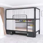 Pmt1pmt1Space 캡슐 높고 낮은 침대 벙커침대 기숙사 더블 이층 침대 도장 2.4 m 높은 다리미 침대 : DiEU종합쇼핑몰십칠