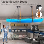 트루순 카약 호이스트, 차고 천장용 헤비 듀티 풀리 시스템, 최대 150파운드 용량 유지, 카누 트 저장 10-18피트 천장 장착, 검은색 : 온니픽포유