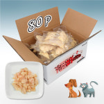 야미야미 고양이 강아지 촉촉한 통살 간식 순닭가슴살 후레이크, 30g, 80개 : 젤리펫샵