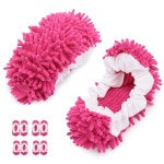 웰몰 8개 걸레 슬 양말 바닥 청소, 극세사 신발 커버 먼지 세탁 가능 여성 남성 하우스 주방 재사용 (장미) Blue : 마켓챔프 생활용품