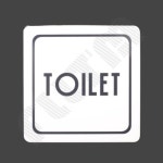 사각 TOILET 표지판 화장실표지 화장실표시 : 도도연