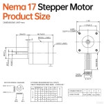 YEJMKJ 네마 17 스테퍼 모터 2상 1.8 0.6NM(84.97온스 인치) 고토크 : 루트몰샵