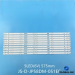 10pcs LED 스트립 TD K58DLJ10US 폴라로이드 58 tvled584k01 JS-D-JP58DM-051EC(81225) 3030-5S1P : 태백글로벌온