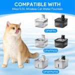 DownyPaws 반려동물 무선 고양이 분수 84oz/2 5L와 호환되는 Cunina 6팩 교체 필터, 및 개 물 DPWFP6 6 필터 프리필터 : 톰앗호몰
