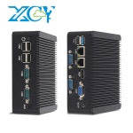 팬리스 산업용 PC 인텔 N2840 J2900 4개 COM RS232 RS485 포트, : 블루화이트리빙