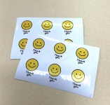 땡큐 스마일 스티커 6개입 1장 : 누리 상회