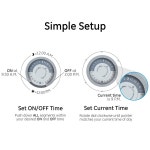 GE 24시간 기계식 타이머 40A 적재 용량 펌프 타이머 실외 NEMA 3R 등급 박스 범용 전압 교체 온수기 변조 방지 46536 : 엘리브룸