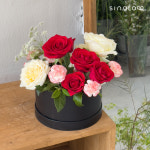 플라워박스 승진 개업 오픈 축하 플라워박스 블랙엔젤 : 싱그러브주식회사