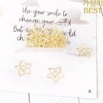 TUTU 스타 골드 종이 클립 북마크 금속 바인더 사무실 문구 학교 공급 H0375 25 개/박스 : 관세음보살몰