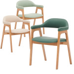 리벨체어 인테리어 다이닝 원목 한식당 병원 레스토랑 카페의자 : 퍼니브로