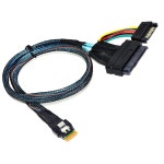 Sintech 4i PCIe 4.0 - nVME SSD 연장 케이블 38P SATA 전원 : 플라잉카펫