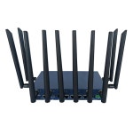 PUSR BE6500 듀얼 밴드 기가비트 5G NR WiFi7 라우터 고정 무선 액세스 FWA 퀄컴 X62 4 PoE 2.5G LAN 포트 NR370i : essenlogis