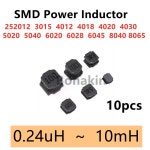 10pcs SMD 전력 인덕터 NR 252012 3015 4012 6045 8065 1 10 470UH 1MH 자기 : 크로스월드 무역