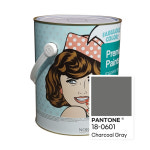 팬톤 인테리어 4L 조색 차콜 그레이 18-0601 벽면/벽지용 친환경페인트 : 누구나 페인트