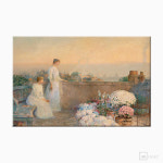 차일드하삼 황혼 감성적인 인테리어 명화 그림 액자 노을 석양 뮤라섹 : 뮤라섹스토어