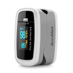 스포츠 및 항공용 AccuMed CMS-50D1 핑거팁 펄스 산소 측정기 혈중 센서 SpO2. 휴대용 경량, LED 디스플레이, 2개의 AAA 배터리, 랜야드... 