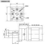 플래니터리 기어 Nema17 스테퍼 모터 통합형 42BYG 스테퍼모터 0.28N -0.7N 감속 3.71 1-139 비율 PG3.71 42hs34 : 에스에이글로벌17