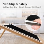 아레나루그 스캘럽 블랙 화이트 주방 매트 러그 2개 컴포트 싱크대 폼 미끄럼 방지 세탁용 피로 스탠딩 세트 바닥 쿠션감 있는 방수... 