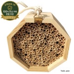 벌집 천연 대나무 꿀벌 집 작은 꿀벌 서식지 정원 마당에서 꿀벌 수분에 이상적 5.9 인치 : 삼십룡산업