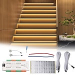 32채널 모션 센서 계단 라이트 LED 플렉시블 자동 컨트롤러 12V 계단용 24V 오래가는 스트립 21-1R : 트렌디구대10